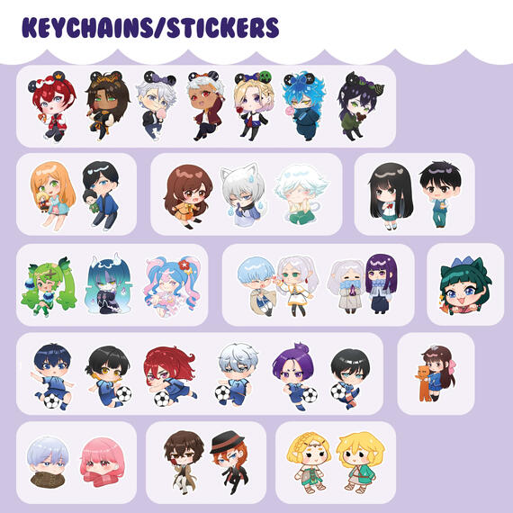 charms &amp; stickers